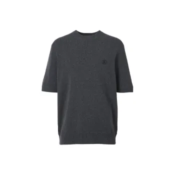 Burberry T-Shirts Men Charcoal Heather Gray
