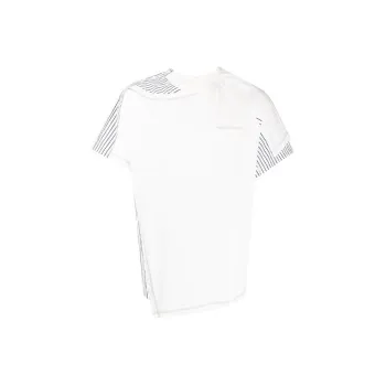 Feng Chen Wang Cotton Contrast panel T shirt