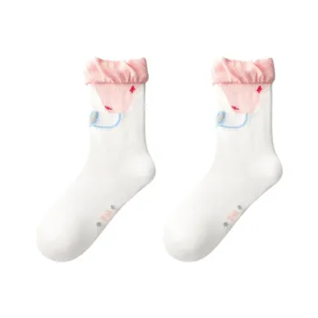 Primeet Mid Calf Socks Women's 1 Pack Spring Blossoms And Warmth