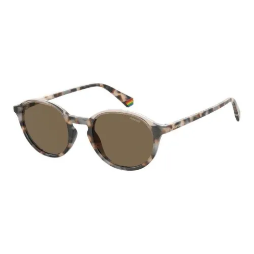 Polaroid Plastic Round Sunglasses Unisex Gray