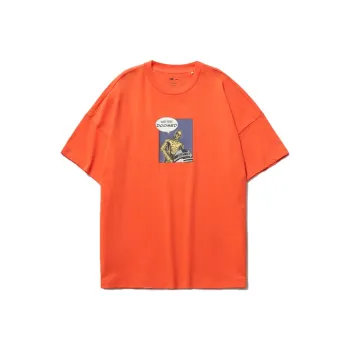 LiNing x XINGQIUDAZHAN LIANMINGKUAN Sports Fashion Collection T Shirt Men's Orange