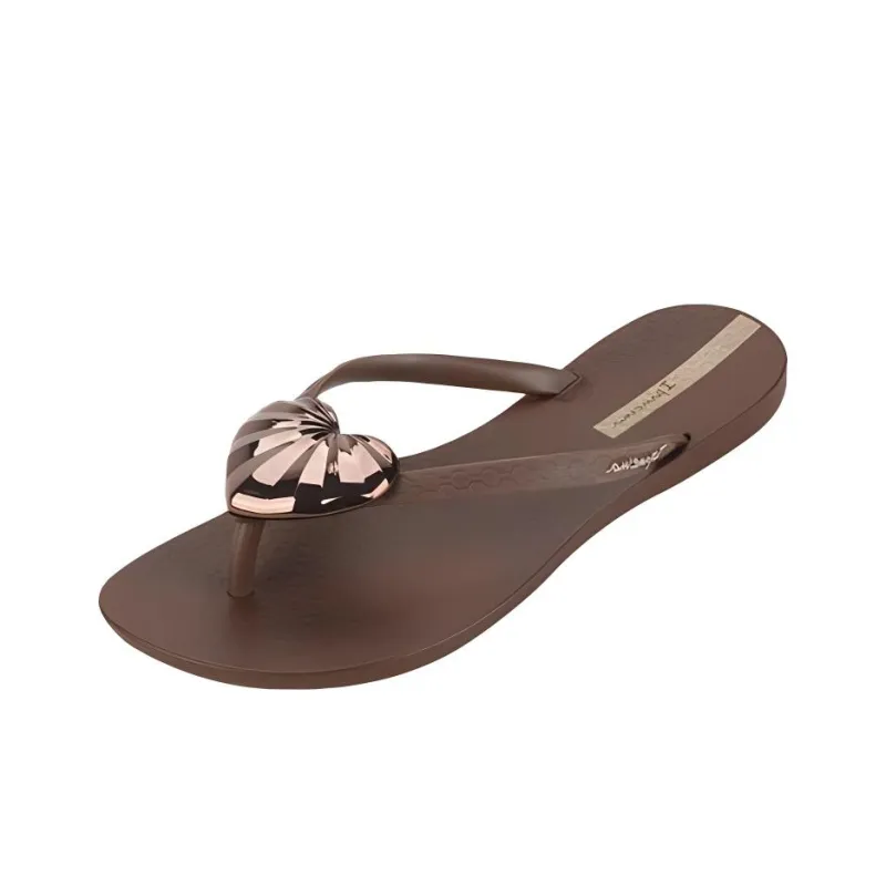 Ipanema Abrasion Resistant Flip Flops Women's Brown-0