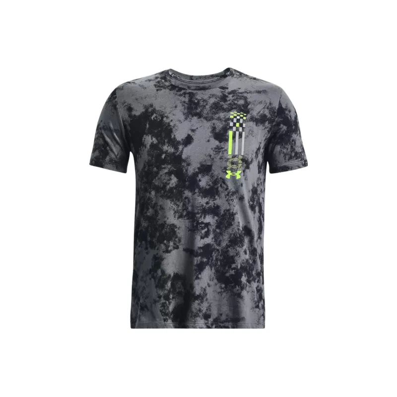Under Armour Raglan Sleeve T Shirt Men's Peach Gray-0