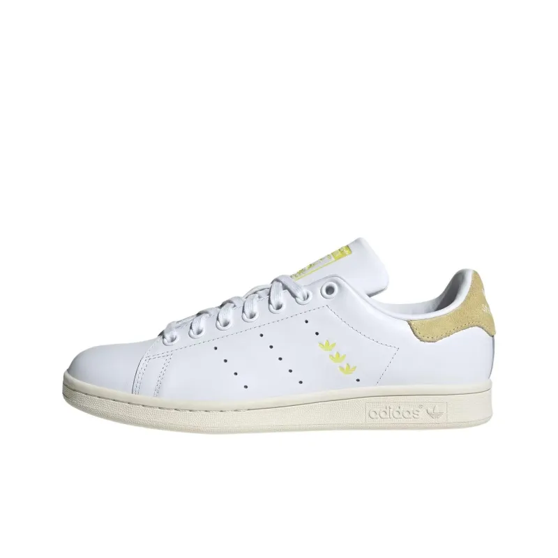 Adidas Originals Stan Smith White Powder Yellow Women's-0