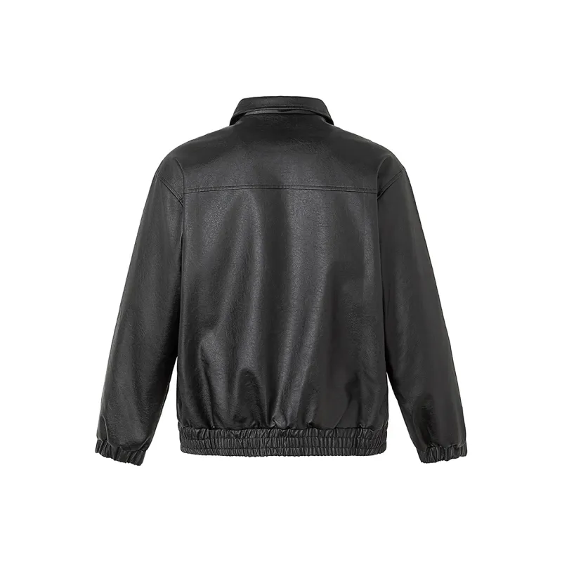 EYEUNDERSTAND Leather Jacket Unisex-1