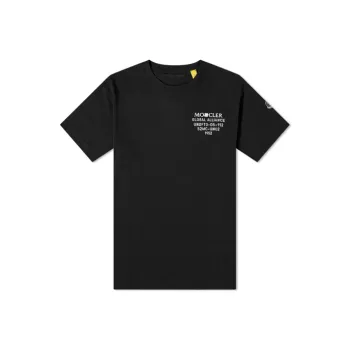 Undefeated X Moncler T Shirts Unisex Black