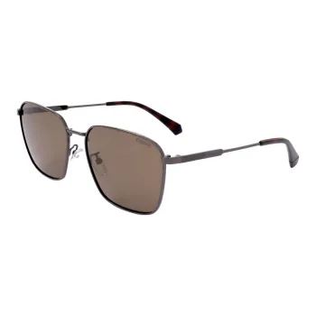 Polaroid Square Sunglasses Men's Silver