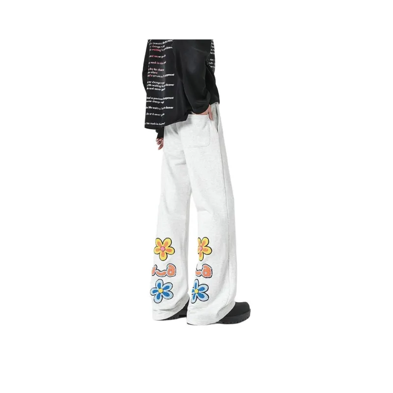 ROOMBOSE Casual Pants Unisex Gray-1