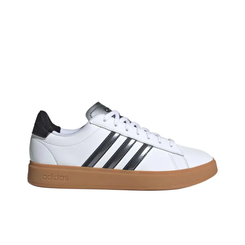 Adidas GRAND COURT 2.0 Abrasion Resistant Slip Resistant Low Top Skateboard Shoes Women's Black White-1