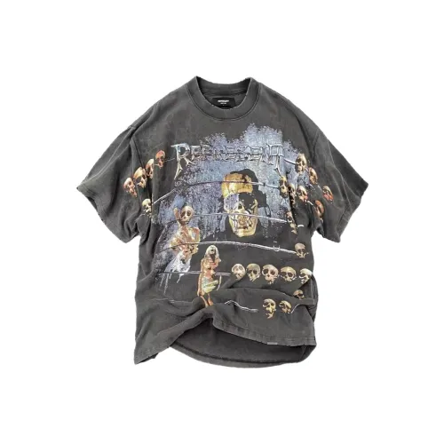 REPRESENT T Shirts Men Vintage Gray