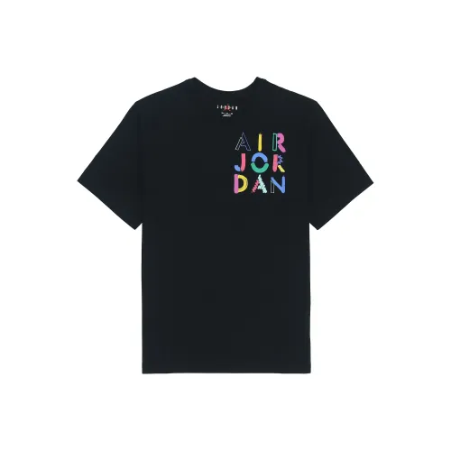 Jordan Set in Sleeve T Shirt Men's Black