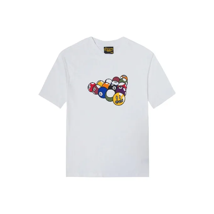 Drew House Smiley Collection T Shirts Unisex White-0