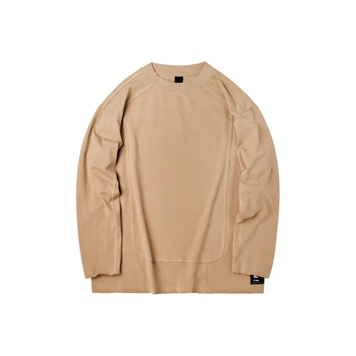 LiNing Li Ning X Jackie Chan T Shirt Men's Smoked Apricot-0