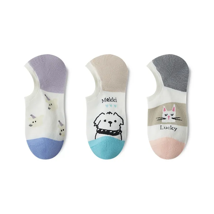 Moremoli No Show Socks Women's 3 Pack-5