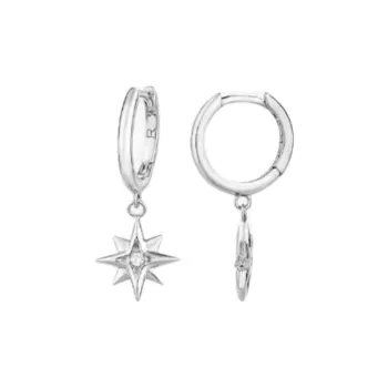 Radiant Stainless Steel Earrings Women's Silver