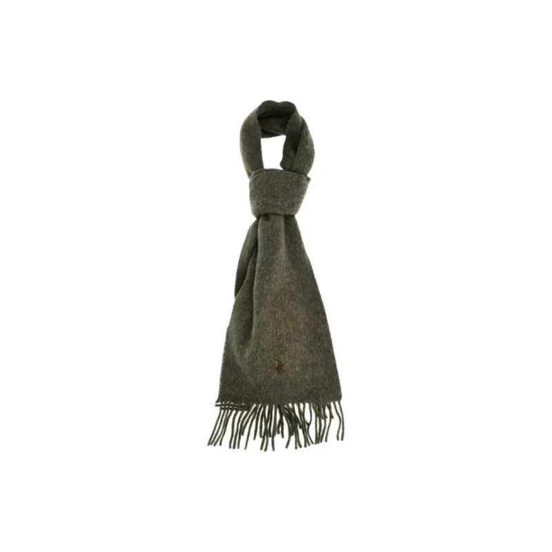 Polo Ralph Lauren Nylon Wool Knit Scarves Men's Green-4