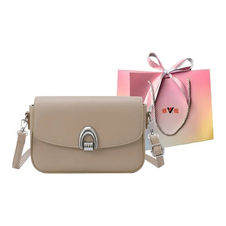 Yalu PU Crossbody Bag Shoulder Bag Regular Women's Black/White/Pink/Brown/Khaki-18