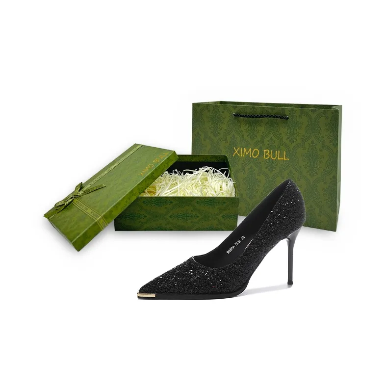 XIMO BULL High Heels Women's Gold-45