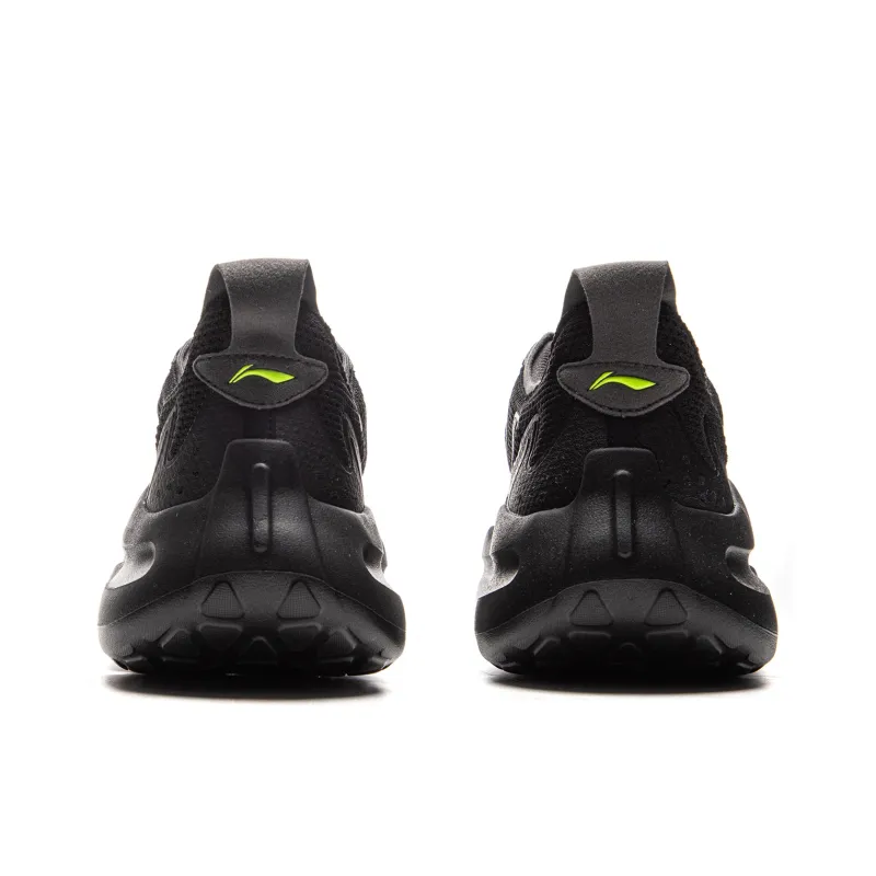 LiNing Cloud Wave Cushioning, Slip Resistant, Abrasion Resistant, Lightweight Low Top Casual Shoes Men's Black-5