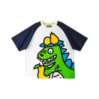 Corade Crew Neck Fitted Straight Short Sleeved T Shirt Unisex Multicolor