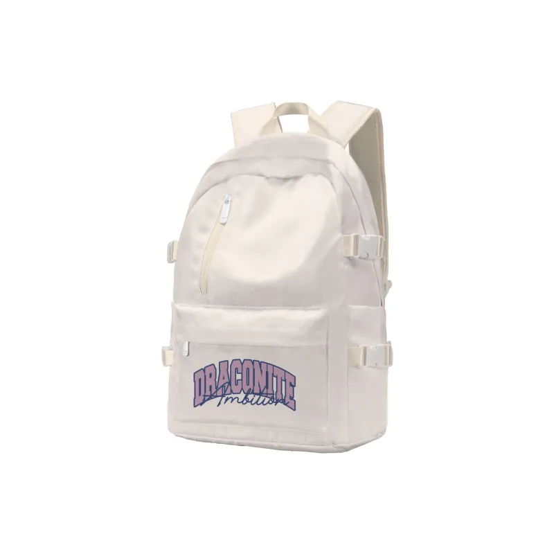 TURN UP NOT FOR US Polyester Backpack Unisex Beige-36