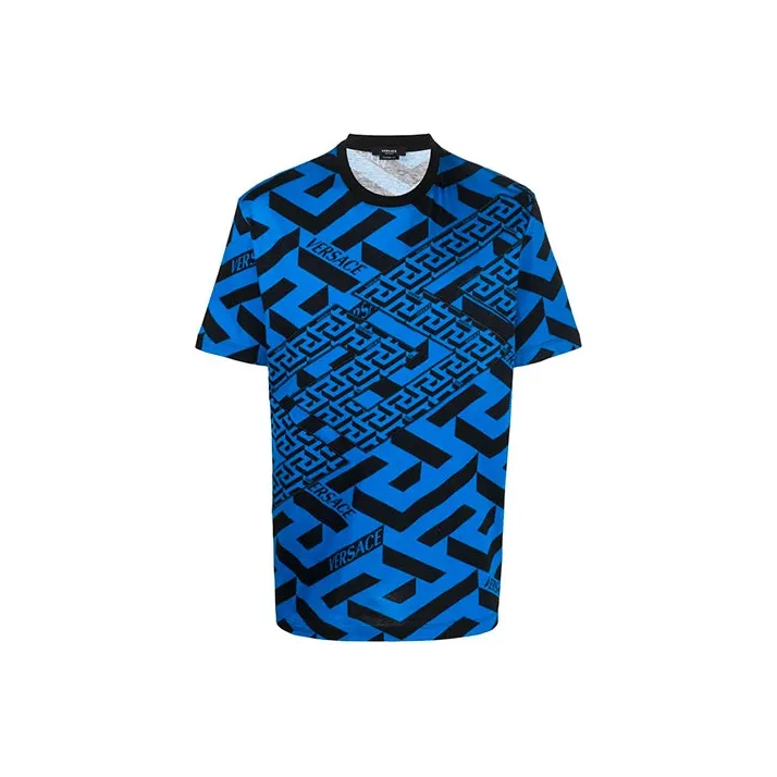 VERSACE T Shirt Men's Sapphire Blue-0