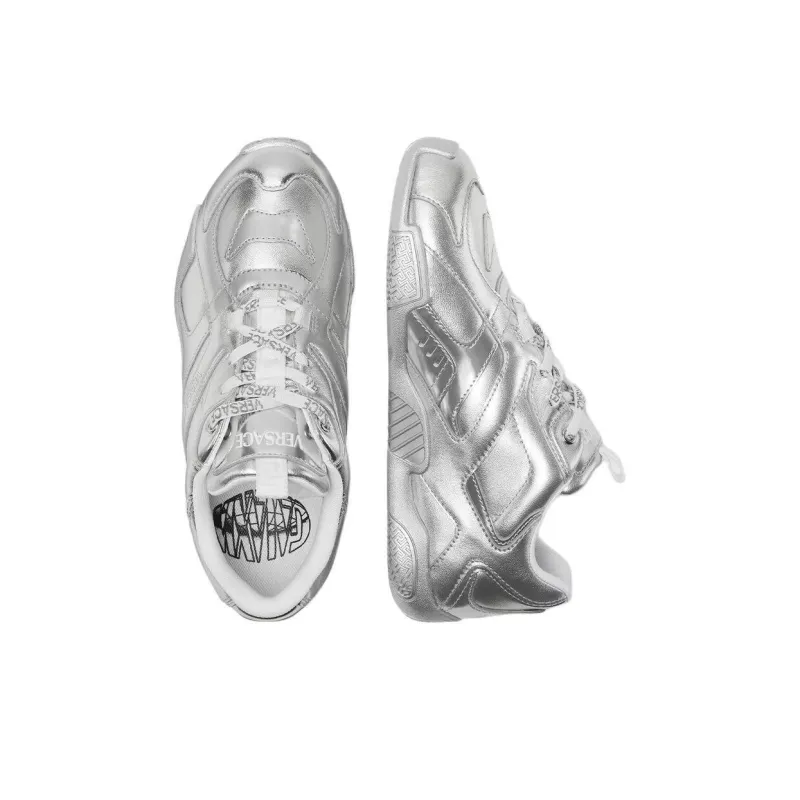 FANSIZHE Galaxia Low Top Casual Shoes Women's Silver-3
