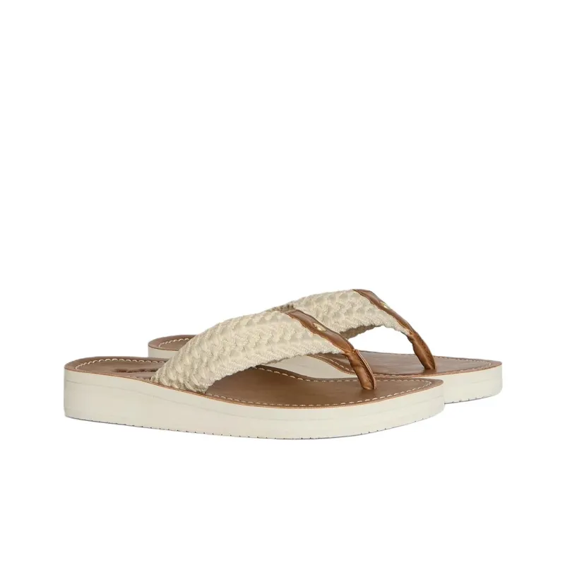 BARBOUR Flip Flops Women's Beige-3