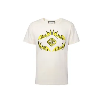 GUCCI T Shirt Men's Light Beige Yellow