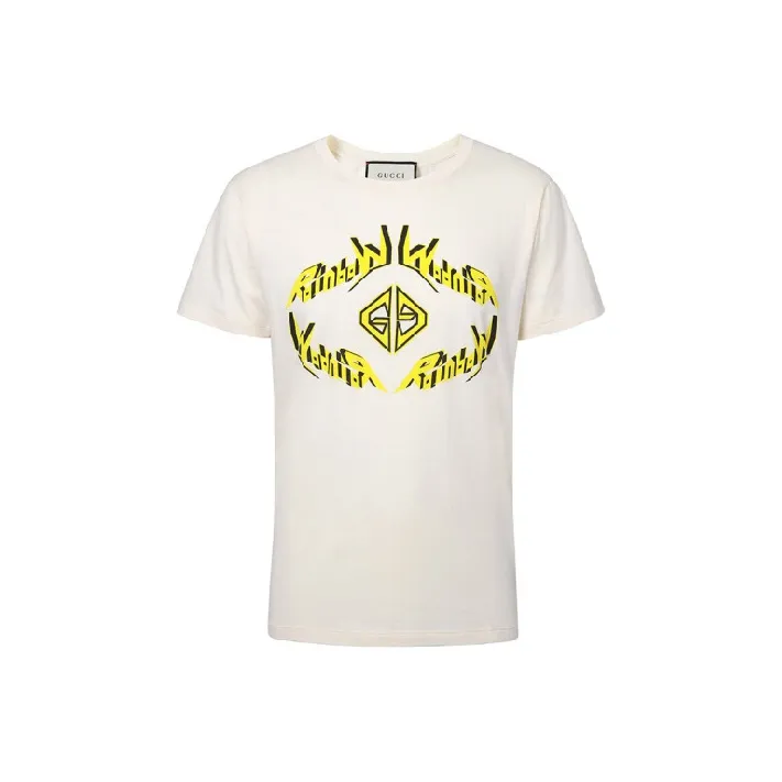 GUCCI T Shirt Men's Light Beige Yellow-0