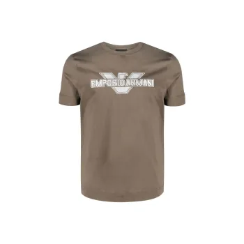 EMPORIO ARMANI SS23 T Shirt Men's Coffee