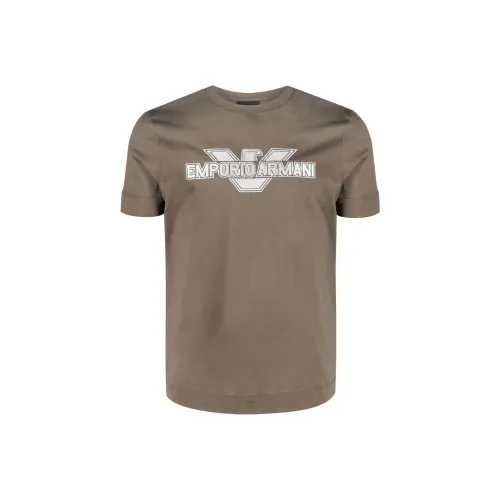 EMPORIO ARMANI SS23 T Shirt Men's Coffee
