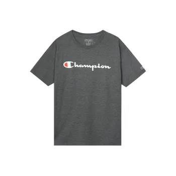 Champion Drop Shoulder Sleeve T Shirt Unisex Dark Gray US Version