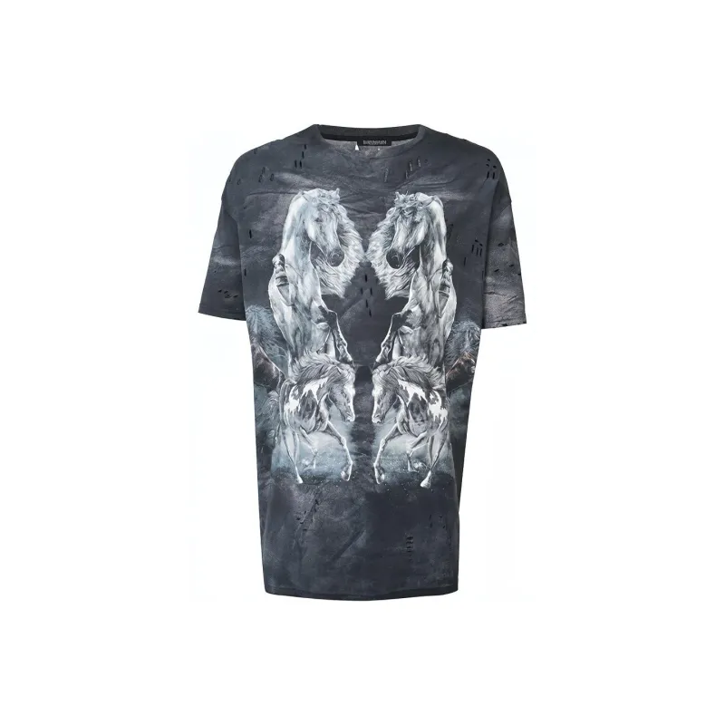 BALMAIN T-Shirts Men Gray-0