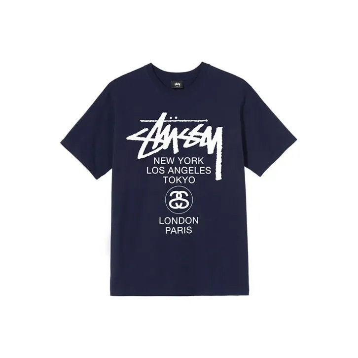 Stussy X Dover Street Market World Tour T Shirt-2