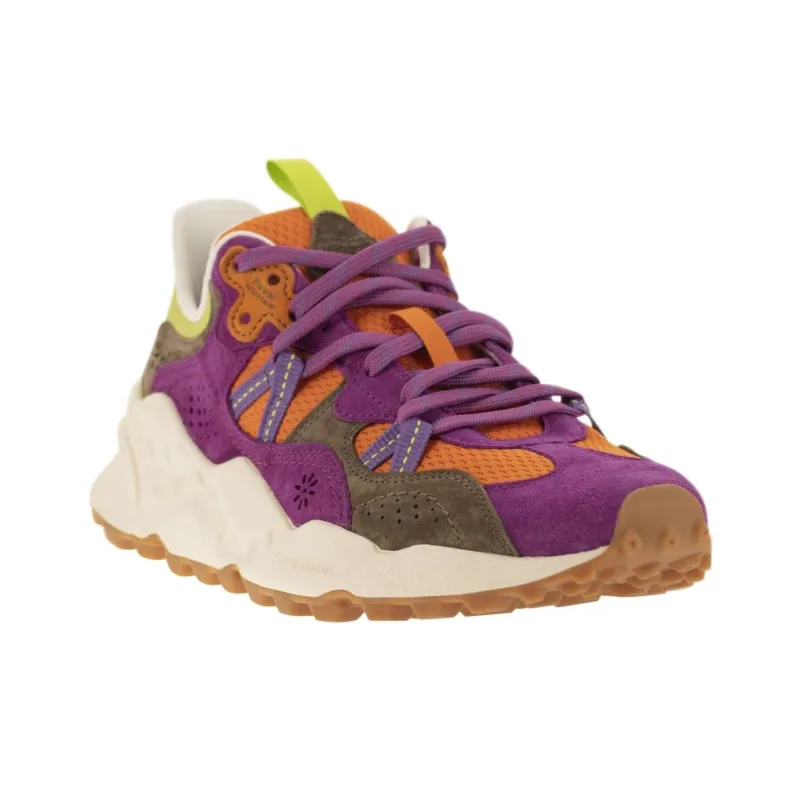 FLOWER MOUNTAIN Tiger Low Top Casual Shoes Unisex Orange Purple-2