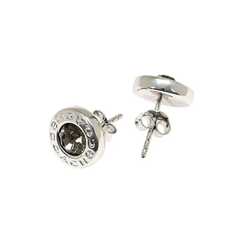 COACH Quartz Stud Earrings Unisex Silver-0