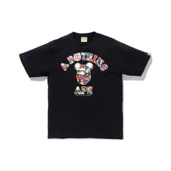 A BATHING APE X Medicom Toy Camo College Tee