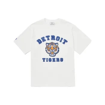 MLB Drop Shoulder Sleeve T Shirt Unisex White