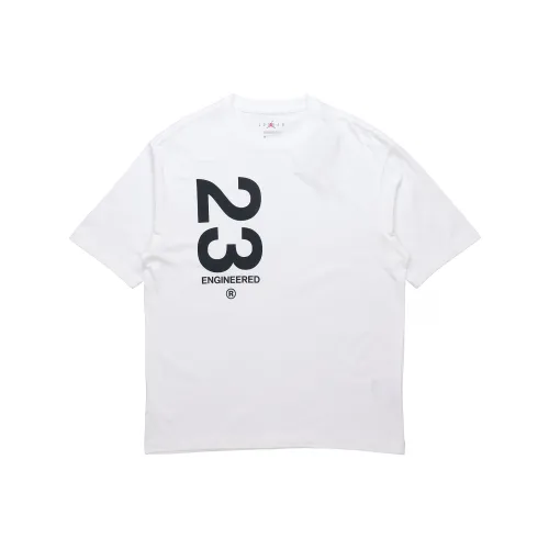 Jordan Drop Shoulder Sleeve T Shirt Men's White