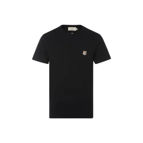Maison Kitsune Bold Fox Head Patch Crewneck T Shirt