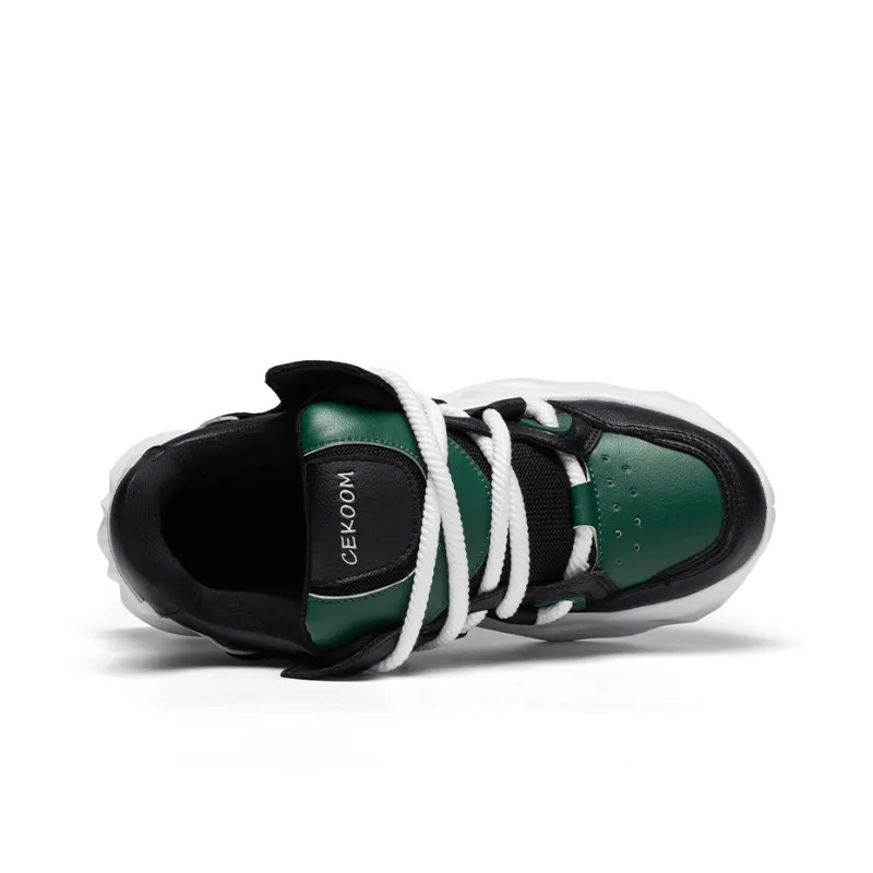 OFFER AITR Anti Slip And Wear Resistant Height Increasing Low Top Chunky Sneakers Men's-9