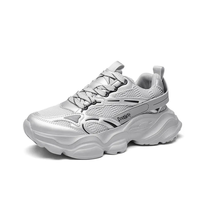 Budding Bear Anti Slip Wear Resistant Breathable Lightweight Height Increasing Low Top Chunky Sneakers Men's Box-22