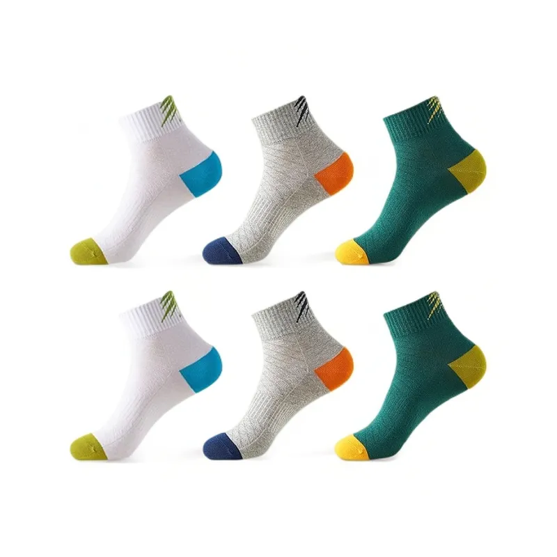 H YXIANG Mid Calf Socks Unisex 6 Pack-2