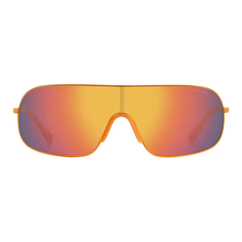 Polaroid Stainless Steel Irregular Shape Sunglasses Unisex Yellow-2
