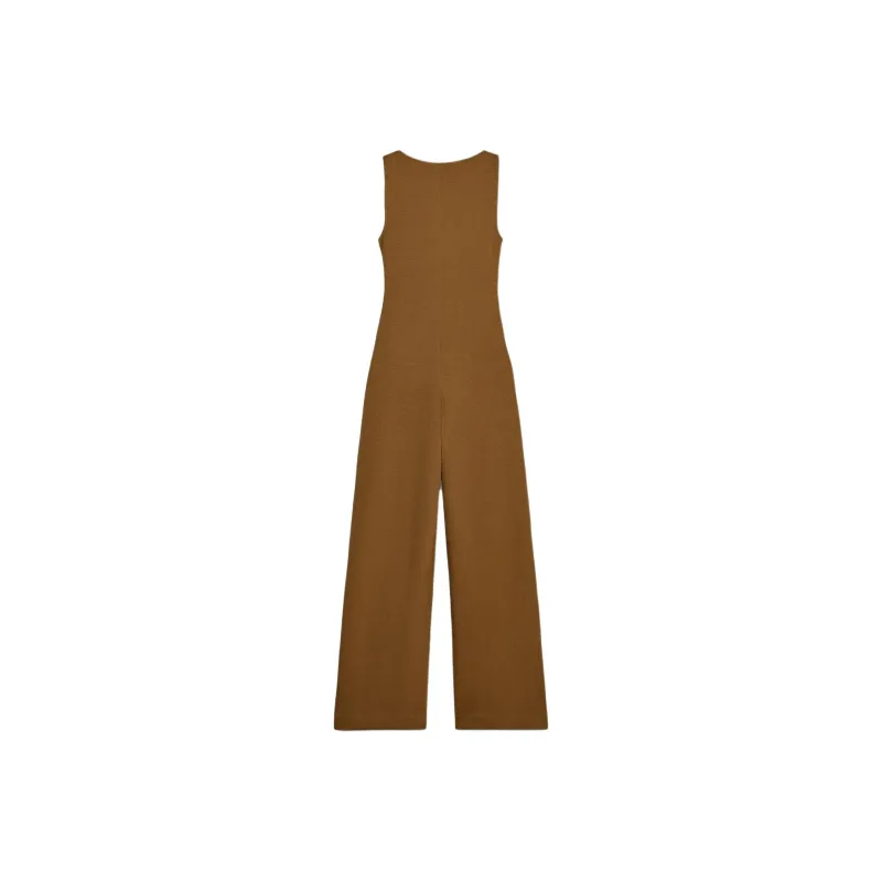 ZARA Jumpsuit Women's Yellow Brown-1