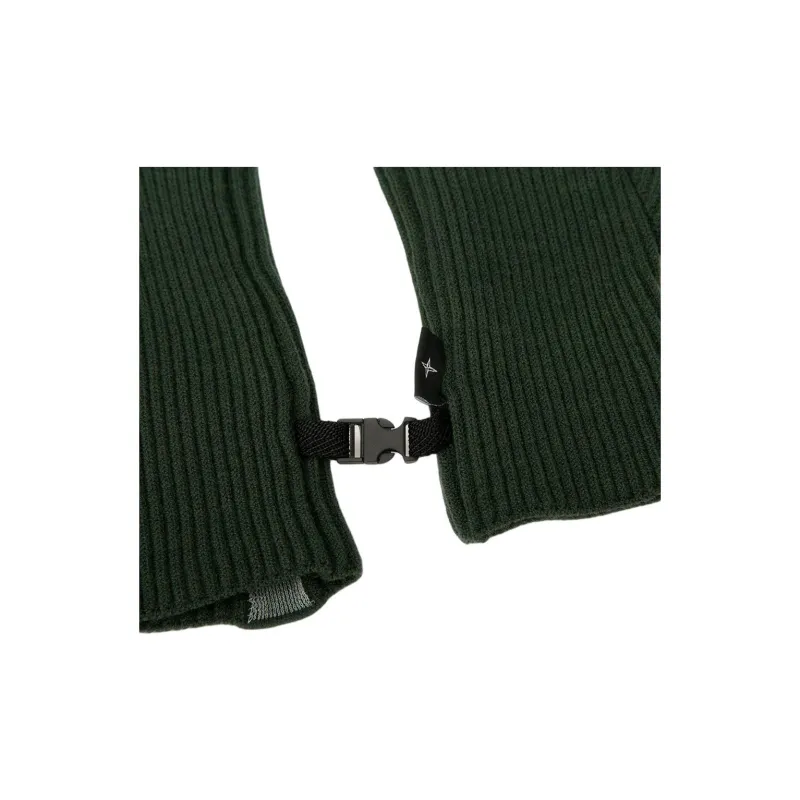 STONE ISLAND Polyurethane Knit Gloves Men's Green-1