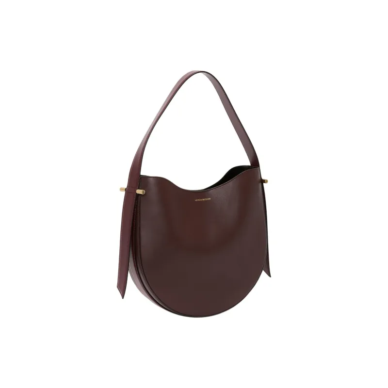 Victoria Beckham Leather Shoulder Bag Medium Size Women's Burgundy Red-1