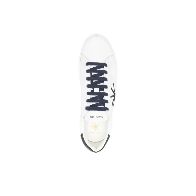 MANUEL RITZ Low Top Skateboard Shoes Men's White-4