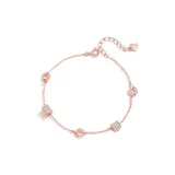 Lucky Small Round Pendant Bracelet[Rose Gold]